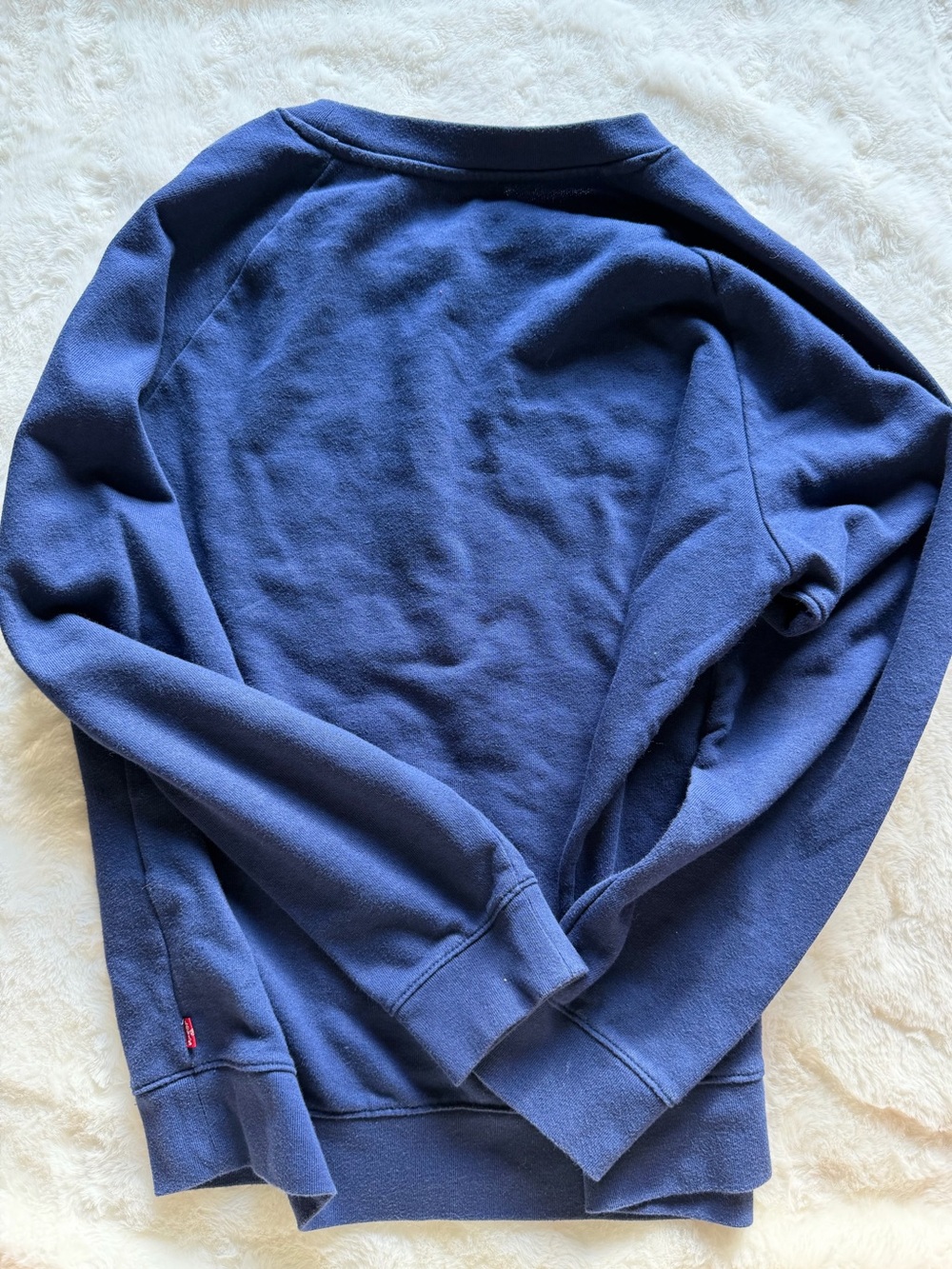 Levi's Navy Logo Sweatshirt - Navy with Red & White Accent - Picture 5 of 5